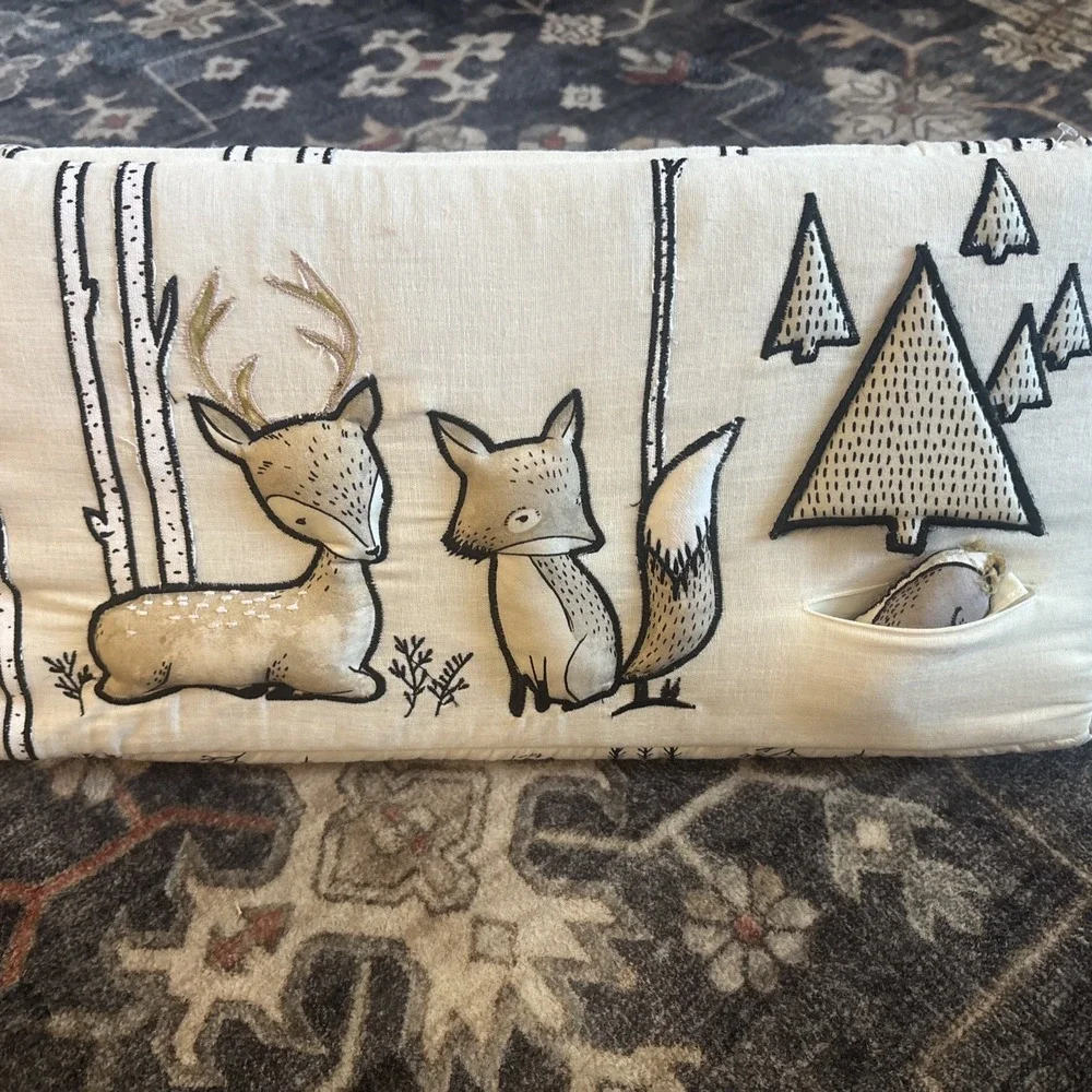 Crate and Barrel Woodland Animals Baby Tummy Time Toy Cratekids
